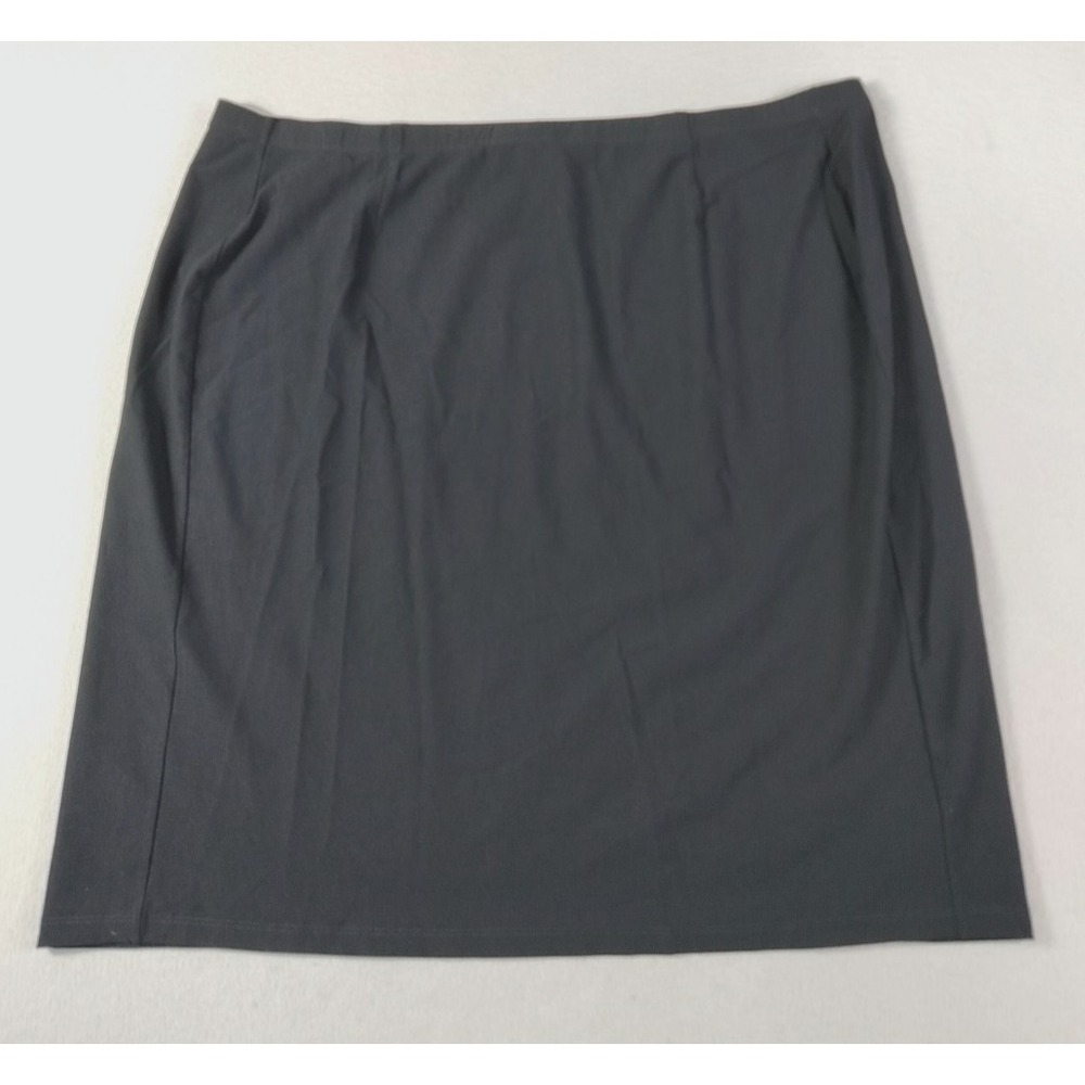 Eileenβ Fisher Skirt Womens 3X Plus Black Knit Stretch Pencil Knee Length Office
